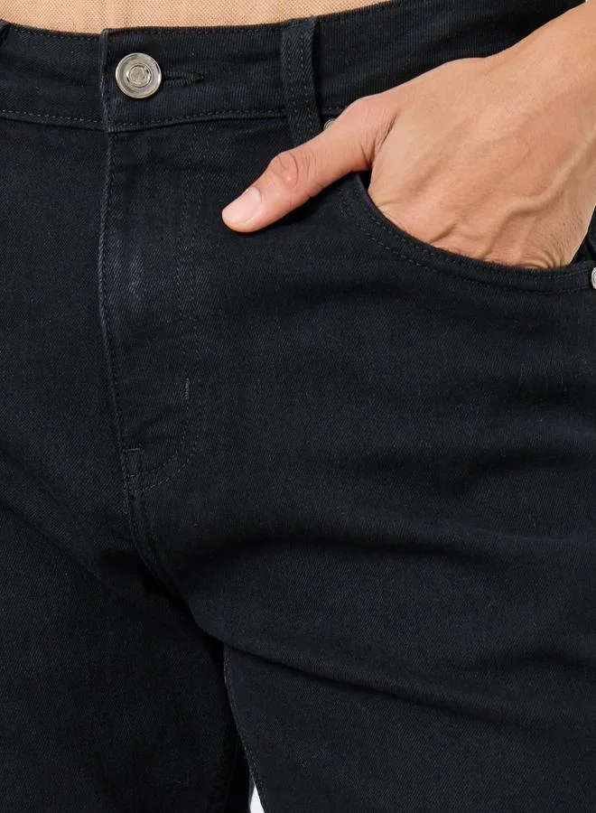 Styli Men Black Slim Fit Jeans